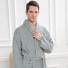 Cotton men bathrobe pijamas XXL plus size long thick winter towel fleece nightgown bridesmaid kimono robe white lovers soft