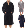 Men Bathrobes Sleepwear Long Sleeve Homewear Kimono Robe With Belt Comfy Couple Male Ladies Casual Nightgown Pajamas
