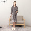 Women & Men Winter Gold Velvet Warm Robe Lovers Couple Nightgown Bathrobe Gown Sleepwear Nightwear Men's Sleep & Lounge Robes