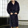 Men Bathrobes Sleepwear Long Sleeve Homewear Kimono Robe With Belt Comfy Couple Male Ladies Casual Nightgown Pajamas
