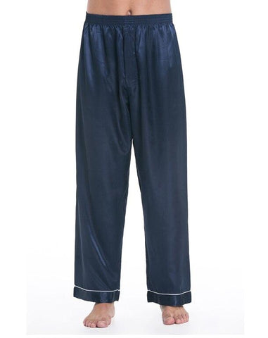 Men's satin pajamas nightgown long pants