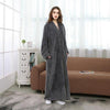 Purple Winter Couple Warm Robe Gown Long Sleeve Flannel Thick Sleepwear Nightgown Loose Lovers Fashion Yukata Sleep Shirt M-XL
