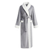 Gray Luxury Men Sleepwear Winter Warm Thick Robe Gown Loose Long Sleeve Nightgown Kimono Bathrobe Dress Oversize Home Shirt