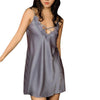 women night dress sleepwear robe deep v vintage nightgowns Sexy Silk Fashion Sling Sleepwear Lingerie Lace Nightwear Underwear