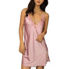 women night dress sleepwear robe deep v vintage nightgowns Sexy Silk Fashion Sling Sleepwear Lingerie Lace Nightwear Underwear