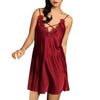 women night dress sleepwear robe deep v vintage nightgowns Sexy Silk Fashion Sling Sleepwear Lingerie Lace Nightwear Underwear