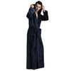 America Style Hooded Sleep Shirt Flannel Warm Thick Nightgown Fashion Kimono Bathrobe Yukata Gown Loose Sleepwear Oversize M-XL