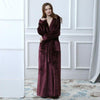 America Style Hooded Sleep Shirt Flannel Warm Thick Nightgown Fashion Kimono Bathrobe Yukata Gown Loose Sleepwear Oversize M-XL
