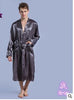 1pcs/lot Long Robe faux Silk Soft Home Bathrobe Plus Size S-XXL Nightgown For Men Kimono solid Robes male satin pajamas