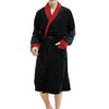 Bathrobe Men Thick Fleece Winter Male Dressing Gown Towel Sleepwear Solid Nightgown Kimono For Long Flannel Pyjamas#25