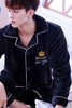 Male Pajamas Men Warm Thickened Sleepwear Suit Long Sleeve Coral Fleece Flannel Leisure Autumn Winter Nightgown Household H5633