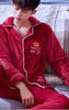 Male Pajamas Men Warm Thickened Sleepwear Suit Long Sleeve Coral Fleece Flannel Leisure Autumn Winter Nightgown Household H5633