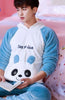 Male Pajamas Men Warm Thickened Sleepwear Suit Long Sleeve Coral Fleece Flannel Leisure Autumn Winter Nightgown Household H5633