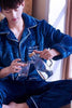 Male Pajamas Men Warm Thickened Sleepwear Suit Long Sleeve Coral Fleece Flannel Leisure Autumn Winter Nightgown Household H5633