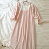 Women's Lolita Princess Sleepshirts Vintage Palace Style Dress Lace Velvet Nightgowns.Autumn Winter Nightdress Lounge Sleepwear