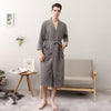 2019 Winter Warm Men Home Clothes Velvet Soft Bathrobe Long Kimono Robe Dressing Gown Solid Sleepwear Male Long Sleeve Nightgown