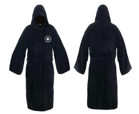 Flannel Robe Male With Hooded Star Wars Dressing Gown Jedi Empire Long Thick Men's Bathrobe Nightgowns Mens Bath Robe Winter