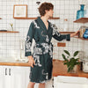 Satin Nightgown silk mens robe Bathrobe Men's Bathrobe Long sleeve nightgown men's bathrobe silk nightgown household clothing