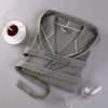 Top Quality Cotton Bathrobe Men Hooded Men's Robe Waffle Warm Long String Bathrobe Couple Hotel Home Nightgown Bride Bridesmaids