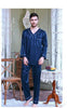 Men's Sleepwear All Season Homewear Long Sleeve Night Suits Adult Ice Silk Nightgowns 2pcs Sets Large Size Nightwear J005
