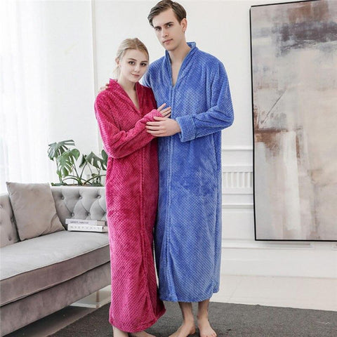 Sleepwear Men Sexy Modern Style Soft Men's Long-sleeved Solid Color Suit Foreign Trade Home Service Pajamas Nightgown #SS