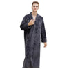 Sleepwear Men Sexy Modern Style Soft Men's Long-sleeved Solid Color Suit Foreign Trade Home Service Pajamas Nightgown #SS