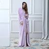 High Quality Couple Warm Thick Sleepwear Nightgown Winter Flannel Kimono Bathrobe Gown Loose Hooded Sleep Dress With Belt M-XL