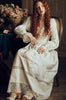 2019 Luxury Autumn Sleepwear Vintage White Cotton Nightgown Women Home Wear Night Dress Ladies Nightwear Lingerie Nighty T567