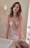 EFIOLY 2019 Sleepwear Lace Dress Gown Elegant V-Neck Nightgown Princess Dress Dress Vintage Lace Gown Bride Bridesmaid Nightgow