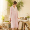 Women Cotton Lace Princess Elegant Nightgowns Nightdress Sleepwear Palace Dress Retro Vintage Chinese Style Long Sleeve Dress