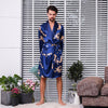 Chinese Men Spa Robe Home Dress Solid Kimono Sleepwear Cotton Nightwear Nightgown Dressing Bathrobe Gown Oversize 4XL 5XL