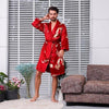 Chinese Men Spa Robe Home Dress Solid Kimono Sleepwear Cotton Nightwear Nightgown Dressing Bathrobe Gown Oversize 4XL 5XL