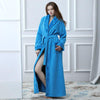 Winter Women Bathrobe Hooded Men Autumn Thick Warm Towel Fleece Sleepwear Long Robe Hotel Spa soft Long Nightgown Kimono robe