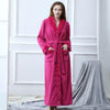 Winter Women Bathrobe Hooded Men Autumn Thick Warm Towel Fleece Sleepwear Long Robe Hotel Spa soft Long Nightgown Kimono robe