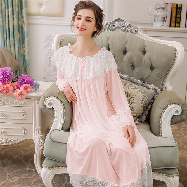 Vintage Sleepwear Dress Nightdress Homewear Negligee Night Dress Plus basicutensils Vintage Sleepwear Dress Nightdress Homewear Negligee Night Dress Plus basicutensils