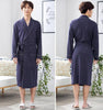 Autumn Men Cotton Robe 2019 New Kimono Bathrobe Gown Fashion Plaid Long Sleeve Sleepwear Nightgown Loose Robes Plus Size 3XL