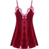 Women's Vintage Velvet Sexy Passion Products Nightdress Velvet Lace Strap Princess Style Womens Nightgown Sleepwear Night Wear