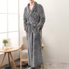 2019 Bathrobe Winter Thick Bath Bathrobe Nightgowns Men And Women Long Bathrobe Nightwear Pajamas Pyjama Homme #0730