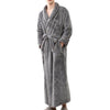2019 Bathrobe Winter Thick Bath Bathrobe Nightgowns Men And Women Long Bathrobe Nightwear Pajamas Pyjama Homme #0730