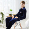 BERTHATINA 2018 Winter Autumn Fashion Men Solid Nightgown Men's Clothing Mens Pajamas Set Long Sleeve Pyjamas Pyjama Homewear
