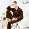 BERTHATINA 2018 Winter Autumn Fashion Men Solid Nightgown Men's Clothing Mens Pajamas Set Long Sleeve Pyjamas Pyjama Homewear