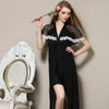 Vintage Sleepwear Lace Splicing Womens Nightgown V-Neck Sexy Vintage Nightgown Nightwear Sexy Night Gown