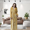 Luxurious Couple Hooded Warm Nightgown Winter New Flannel Thick Sleepwear Kimono Bathrobe Yukata Gown High Quality Sleep Shirt