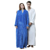 Hot Sale Flannel Warm Nightgown Long Sleeve Thick Home Gown V-Neck Lovers Sleep Shirt Loose Sleepwear Robe Dress Size M-XL