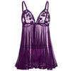 S-6XL Women Nightgown Hot Nightwear Sexy Lingerie Lace Slits Nightdress V-neck Nightie Vintage Sleepwear Robe Pijama Night Dress