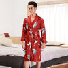 2019 New Mens Spring Kimono Robe Bath Gown Casual Silky Home Wear Male Sleep Nightgown Sleepwear Sleepshirts Pijama Mujer L-XXL