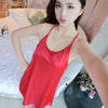 Special offer dress Shoulder strap Long skirt Sexy Women pajamas Satin Nightdress  Solid color Nightwear Summer Sleepwear