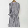 Waffle bathrobe men women cotton terry XL men's robe nightgown ladies sleepwear long soft home hotel spring summer