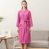 Waffle bathrobe men women cotton terry XL men's robe nightgown ladies sleepwear long soft home hotel spring summer