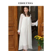 Noble Sleepwear Lace Dress Gown Elegant Nightgown Princess Night Dress Vintage Lace Gown Bride Bridesmaid Women Nightwear H810